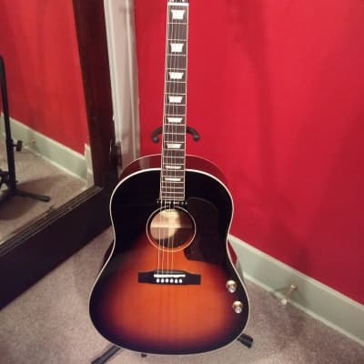 2017 Epiphone Limited Edition EJ-160E Acoustic-Electric Guitar Vintage Sunburst image 1