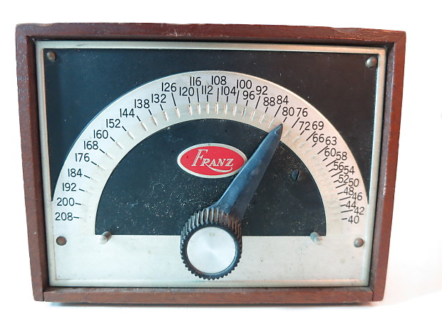 Vintage FRANZ Electric Metronome Model LM-FB-5 in Walnut Case image 1