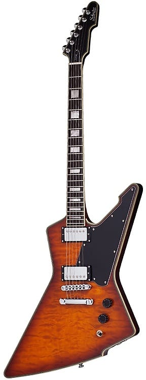 Schecter E-1 Custom Special Edition Electric Guitar - Vintage Sunburst image 1