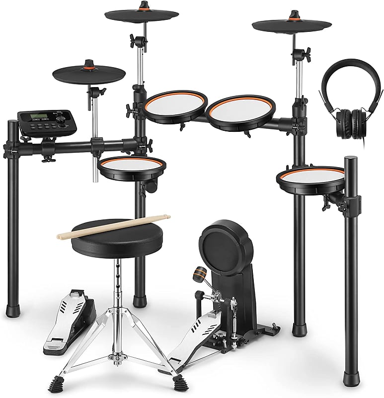 Donner DED-100 Electronic Drum Kit - Mesh Heads, 425 Sounds image 1