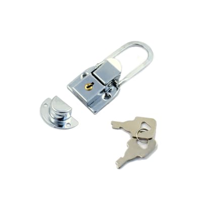 (D61) 1 Drawbolt Closure Latch for Case with lock ,6425B Chrome image 2