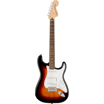 Squier Affinity Series Stratocaster Electric Guitar, Laurel Fingerboard, 3-Color Sunburst image 2