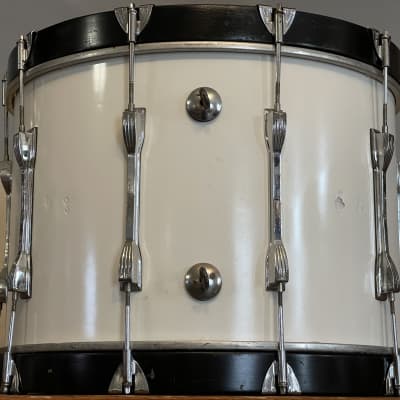 1980's Ludwig 20" White Cortex 14x20 Classic Maple Marching Bass Drum 6-Ply image 6