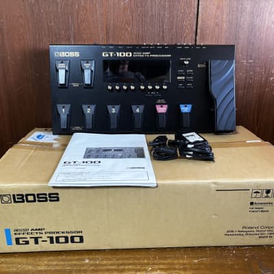 Reverb.com listing, price, conditions, and images for boss-gt-100-amp-effects-processor