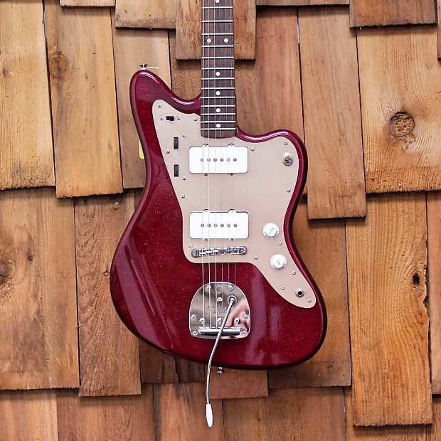Fender J. Mascis Signature Jazzmaster MIJ Purple Sparkle w Brown Gold 60 s Fender Case