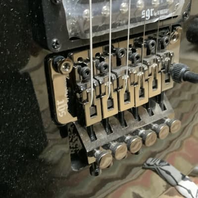 Schecter C1 FR 2022 - Black inventory clear out floyd rose with gigbag image 7