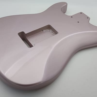 3lbs 11oz BloomDoom Nitro Lacquer Aged Relic Faded Burgundy Mist S-Style Vintage Custom Guitar Body image 9