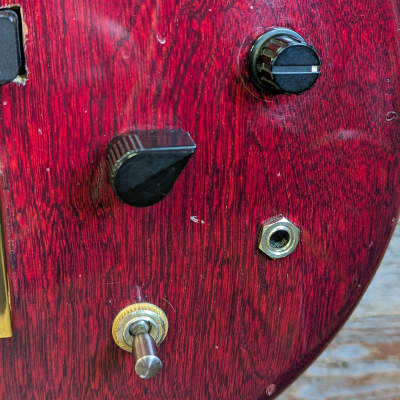 (16498) Daion Power Mark XX-B 4 String Bass '75-'84 - Wine Red image 5