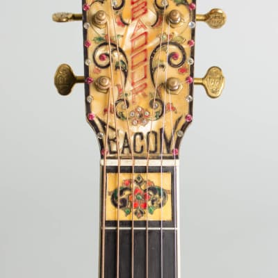 Bacon & Day  Ne Plus Ultra Troubadour Model 3R Arch Top Acoustic Guitar (1933), ser. #33241, vintage tweed hard shell case. image 5