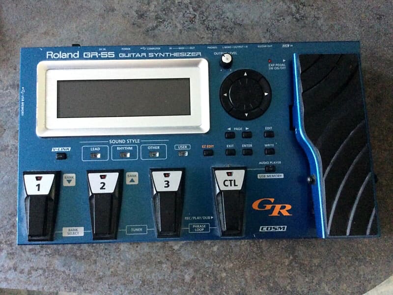 Roland GR55 Guitar Synth 2010s Blue Reverb UK