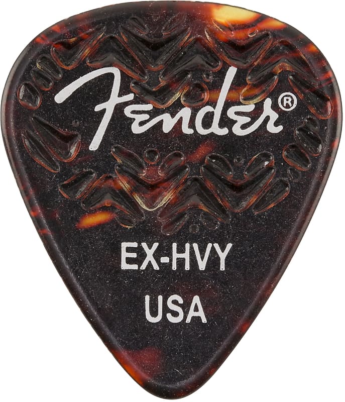 Genuine Fender Wavelength 351 Picks X Heavy 6 Pack Shell image 1
