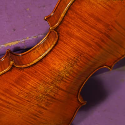 2000s Unmarked Faux-Vuillaume 4/4 Violin w/Antiqued Finish (VIDEO! Ready to Go) image 11