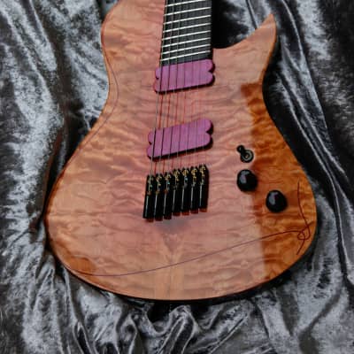 GB Liuteria  Boutique guitar Kapooya 7 string fanned knotted thread edition image 9