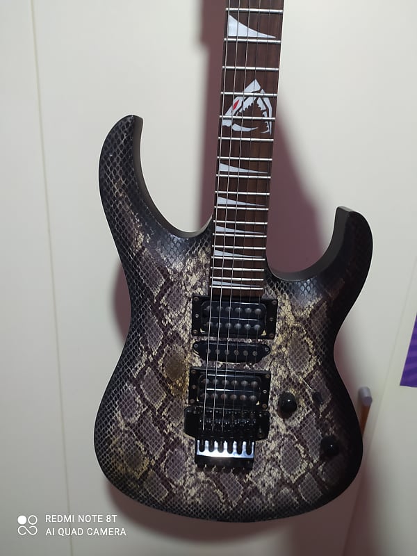 Cort X 6 Viper Snakeskin Black