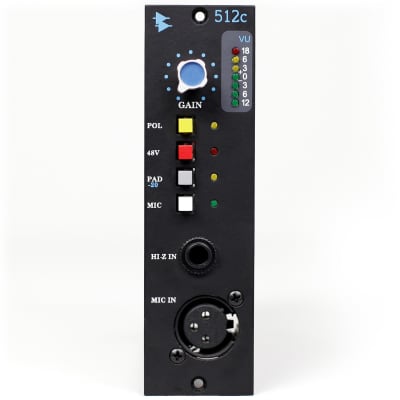 API 512c 500 Series Single-Channel Discrete Microphone/Line Preamp Module image 1