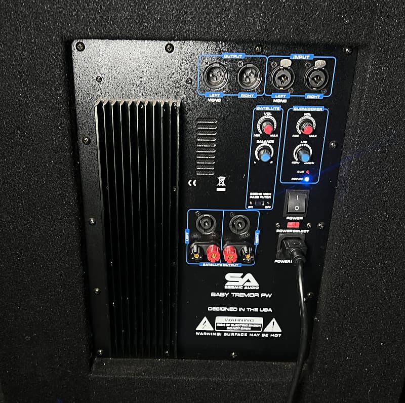 Seismic Audio Powered Subwoofer suturasonline .br