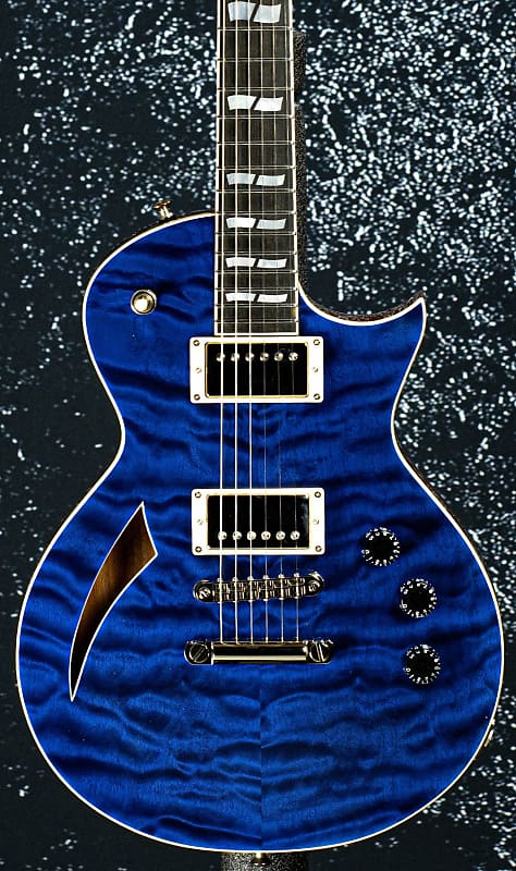 ESP USA Eclipse Semi Hollow Trans Cobalt Blue image 1