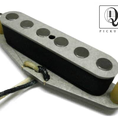 Telecaster Pickup Neck .250" QUARTER POUND Hand Wound Grey Fits Fender Guitar Nocaster Broadcaster image 1