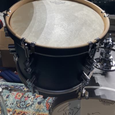 Russ McKinnon's (Barry Manilow, Tower of Power) PDP Concept Maple Classic Bop 3-piece Set - Satin Walnut with Wood Hoops image 21