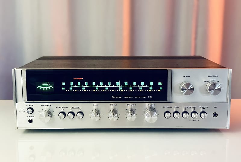 Vintage Sansui 771 AM/FM Receiver - Serviced + Cleaned + LED  			