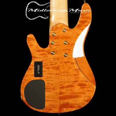Yamaha John Patitucci TRB Signature Bass Guitar - Amber Gloss Finish - 6-String Bass image 6