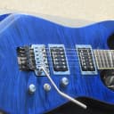 Jackson USA Soloist SL2H Blue Flametop Neck Thru Guitar Matching Headstock W Case Manual Hang Tag