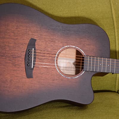 (All Offers Considered) Tanglewood TWCR-DCE Crossroads Dreadnought 2022 Whiskey Barrel Burst image 4