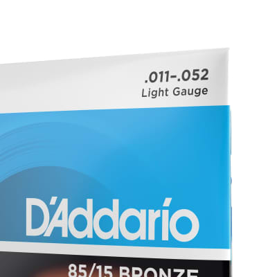 D'Addario EZ910 Acoustic Guitar Strings, Bronze, 11-52 Gauge. Bright, Full Sound image 2