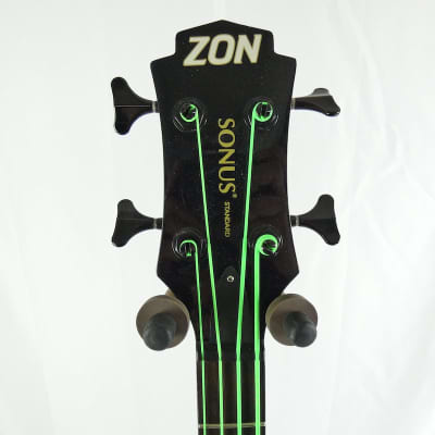 Used ZON SONUS STANDARD LEFTY ALIEN BLOOD Bass Guitars Custom Graphics image 4