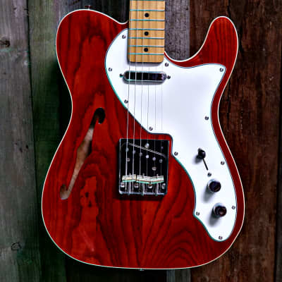 Keith Holland Custom T-NS-Thinline #1291 - Translucent Wine Red image 1