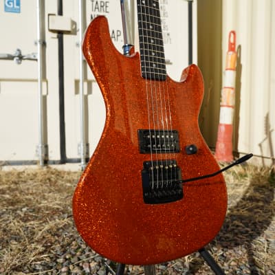 G&L USA CUSTOM SHOP Rampage 22 Orange Flake 6-String Electric Guitar w/ Shop Black Tolex Case image 7