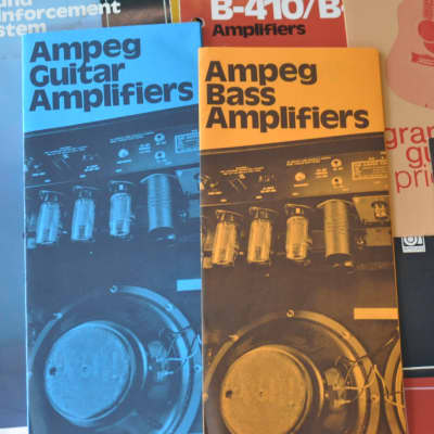 Ampeg Dealer sheets, price lists vintage catalog booklet brochure 1970's. Lots image 3
