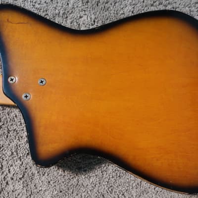 Vintage 1960s Alamo Fiesta Ryder Electric Guitar Orangeburst Very Clean image 8