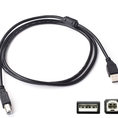 6FT USB 2.0 Cable for Roland V-Drum Modules: TD-50, TD-50X, TM-1, TM-6 Pro