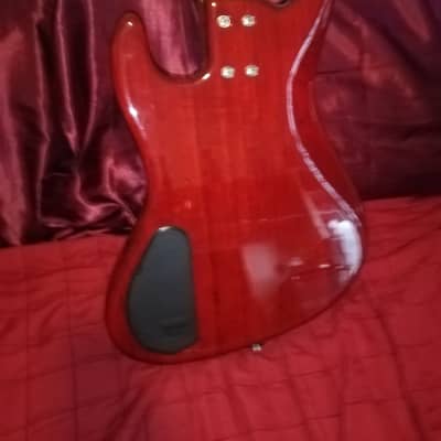 Framus Soulman 2001 ( Rare Warwick Made in Germany) Transparent red image 7
