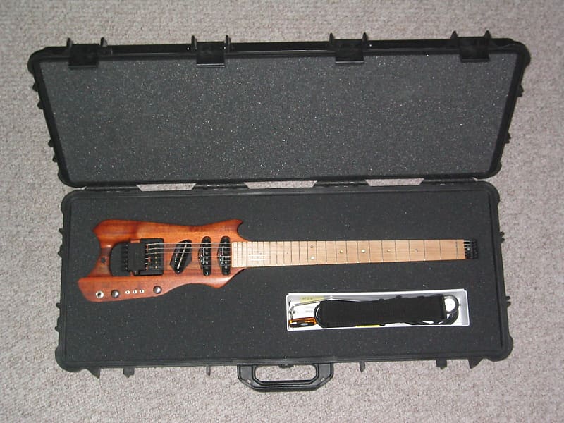 Harrower Tele/Strat 1999 Natural Wood, Old Growth Honduras Mahoghany, American Cherry, Phillipine Ma image 1