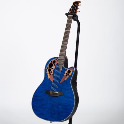 Ovation Celebrity Elite Plus Acoustic-Electric Guitar - Caribbean Blue image 5