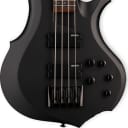 ESP LTD F-204 F Series 4-String Bass Guitar, Black Satin