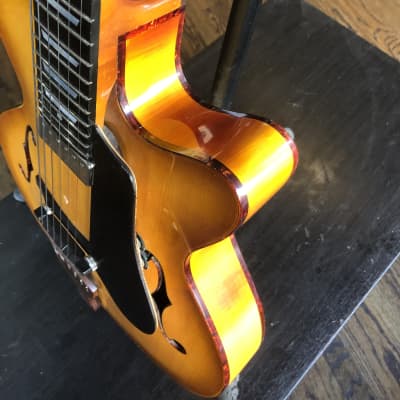 Handmade Danche Archtop Jazz Guitar 2018 Sunburst image 2