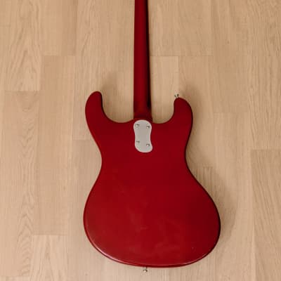 2004 Mosrite Eurorite 3 Pickup Non-Production Ventures-Style Guitar, Candy Apple Red w/ Case, Fillmore image 3