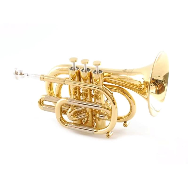 Professional Vintage Brass Trumpet Bb Pocket Trumpet 3 Valve