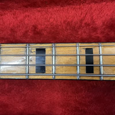 Fender Jazz Bass made in USA( 1973 ) 1972-1974 Maple Neck Pearl Block Inlays in good condition with original hard case and original owners manual image 6