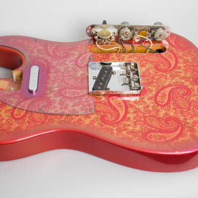 Fender  Telecaster Paisley Solid Body Electric Guitar (1968), ser. #250279, original black tolex hard shell case. image 19