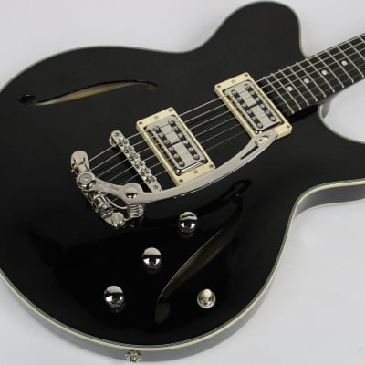 Eastman Romeo NYC Semi-Hollowbody Electric Guitar, Black image 1