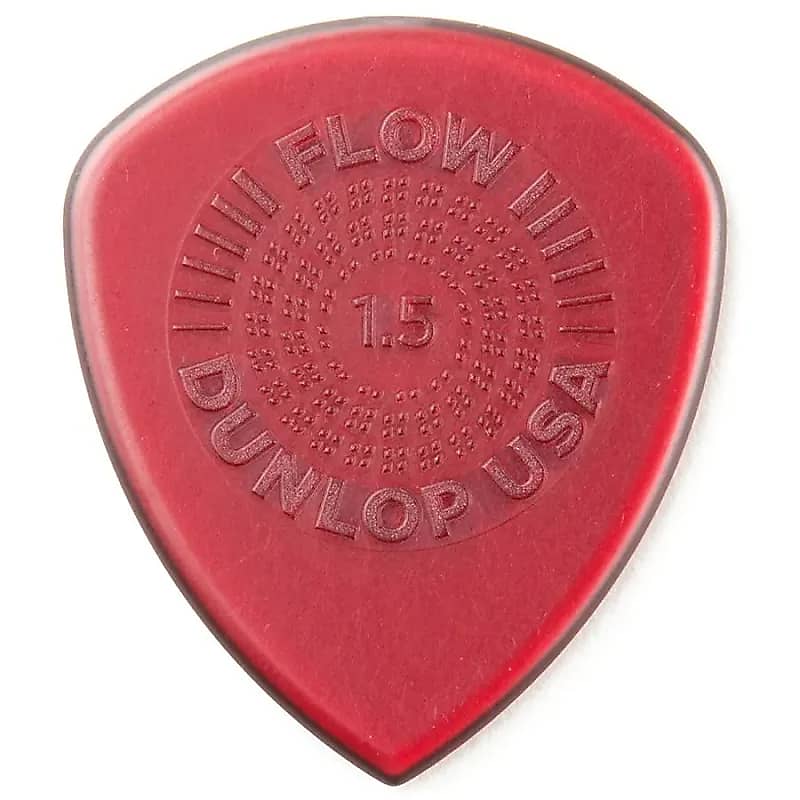 Dunlop 549P15 Flow Standard Grip 1.5mm Guitar Picks (3-Pack) image 1