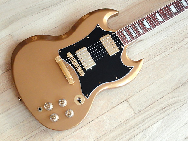 2011 Gibson SG Standard Bullion Gold Sam Ash Limited Edition Guitar Rare & Minty OHSC & Candy Bild 1