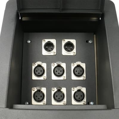Elite Core Recessed Stage Floor Box w/6 XLR Female & 2 XLR Male Mic Connectors image 1
