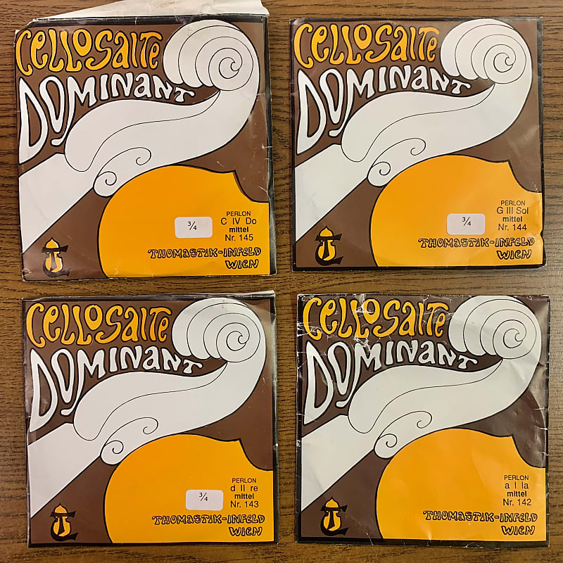 弦楽器 THOMASTIK DOMNANT Solo 4/3 Fis H Amazon.com: Thomastik-Infeld 135B Dominant Strings Set 4/4