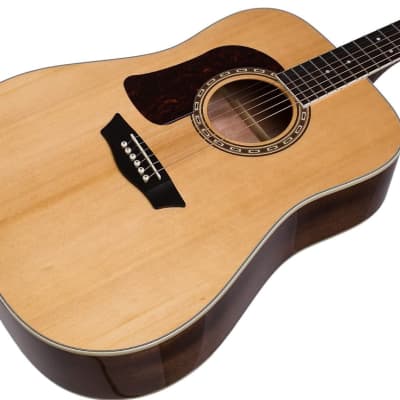 Washburn HD10SLH Heritage 10 Series Solid Spruce Mahogany 6-String Acoustic Guitar For Lefty Players image 1