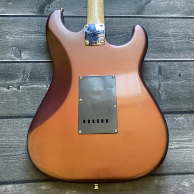 Left Handed Squier Stratocaster Copper Flip Flop AAA Flamed Maple Neck image 13